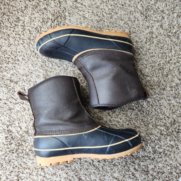 Igloo Women's 6 Snow Duck Boots Leather Slip on Hunting Thermolite‎ Waterproof - Picture 10 of 12